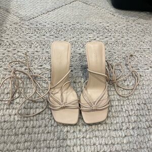 open edit karyn ankle tie sandal